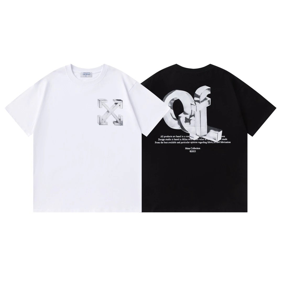 Off-White Floral Logo T-Shirt Black - 22