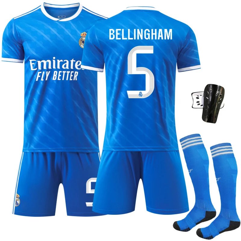 Real Madrid Arda Güler #15 Blue Away Jersey Set - 6