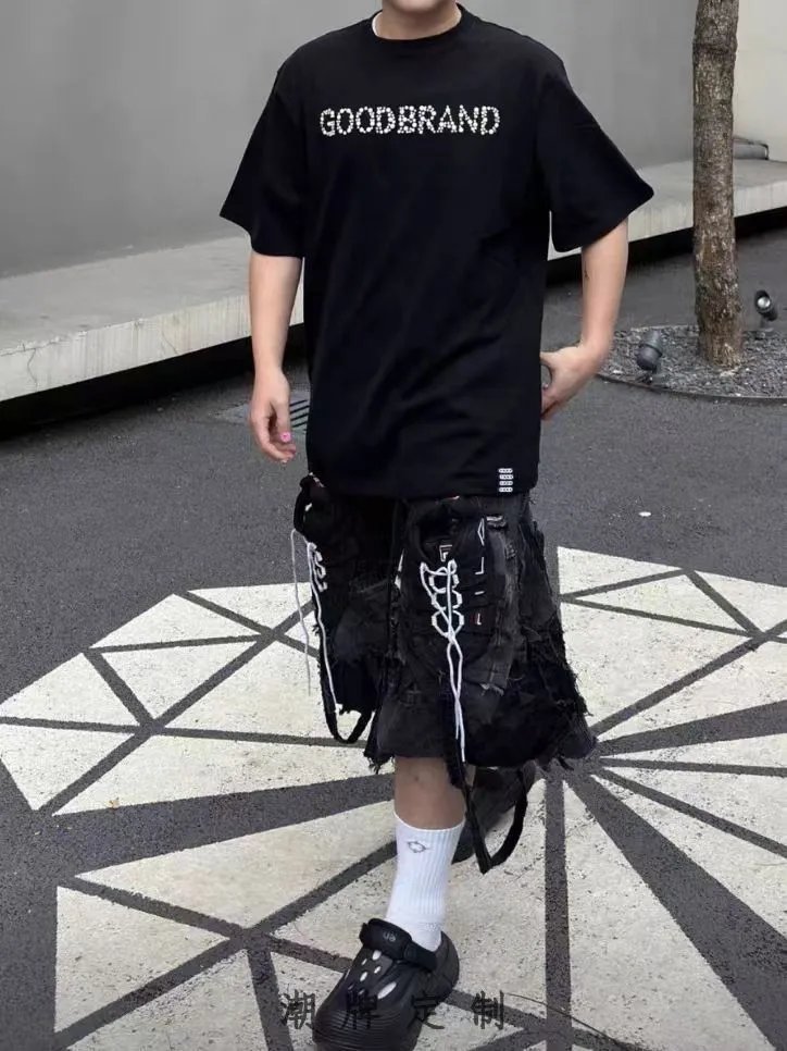 Design Abstract Chain Hoodie White - 9