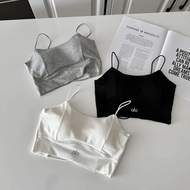 Alo Yoga Underwear Strappy-back padded sports bra product detail image 3