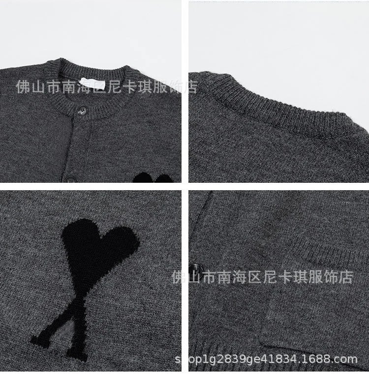 Comme des Garçons Play Heart Knit Cardigan Red - 4