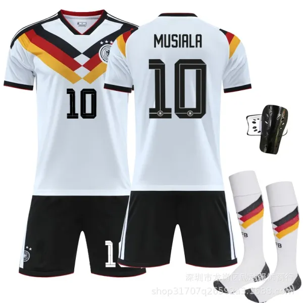 Design Germany National Team Inspired Soccer Jersey Set White / Black / Red / Yellow Jersey - 8
