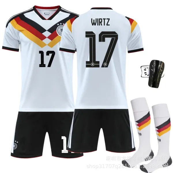 Design Germany National Team Inspired Soccer Jersey Set White / Black / Red / Yellow Jersey - 10