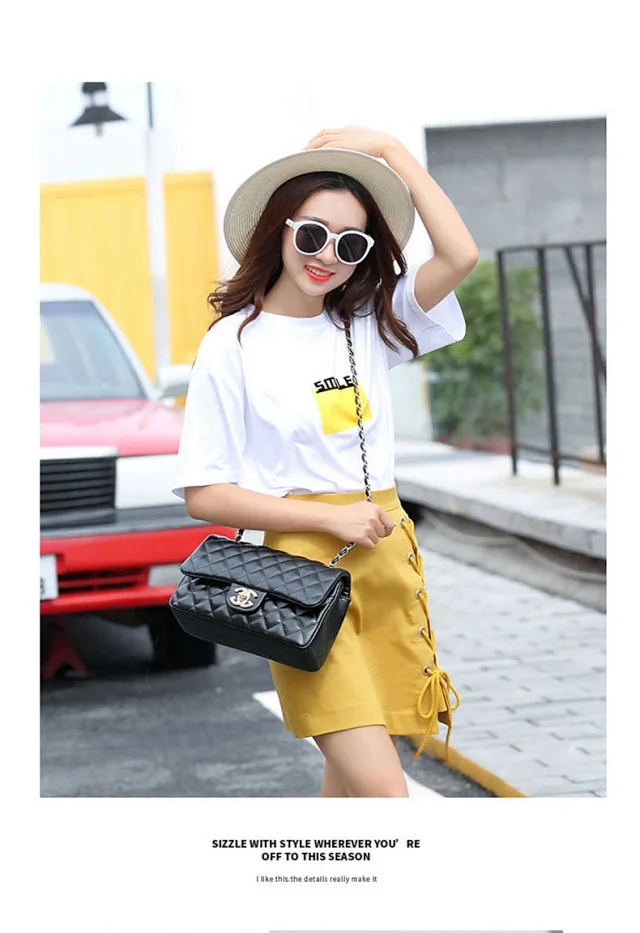 Chanel Shoulder Bags Quilted flap chain bag with interlocking CC turn-lock product detail image 15