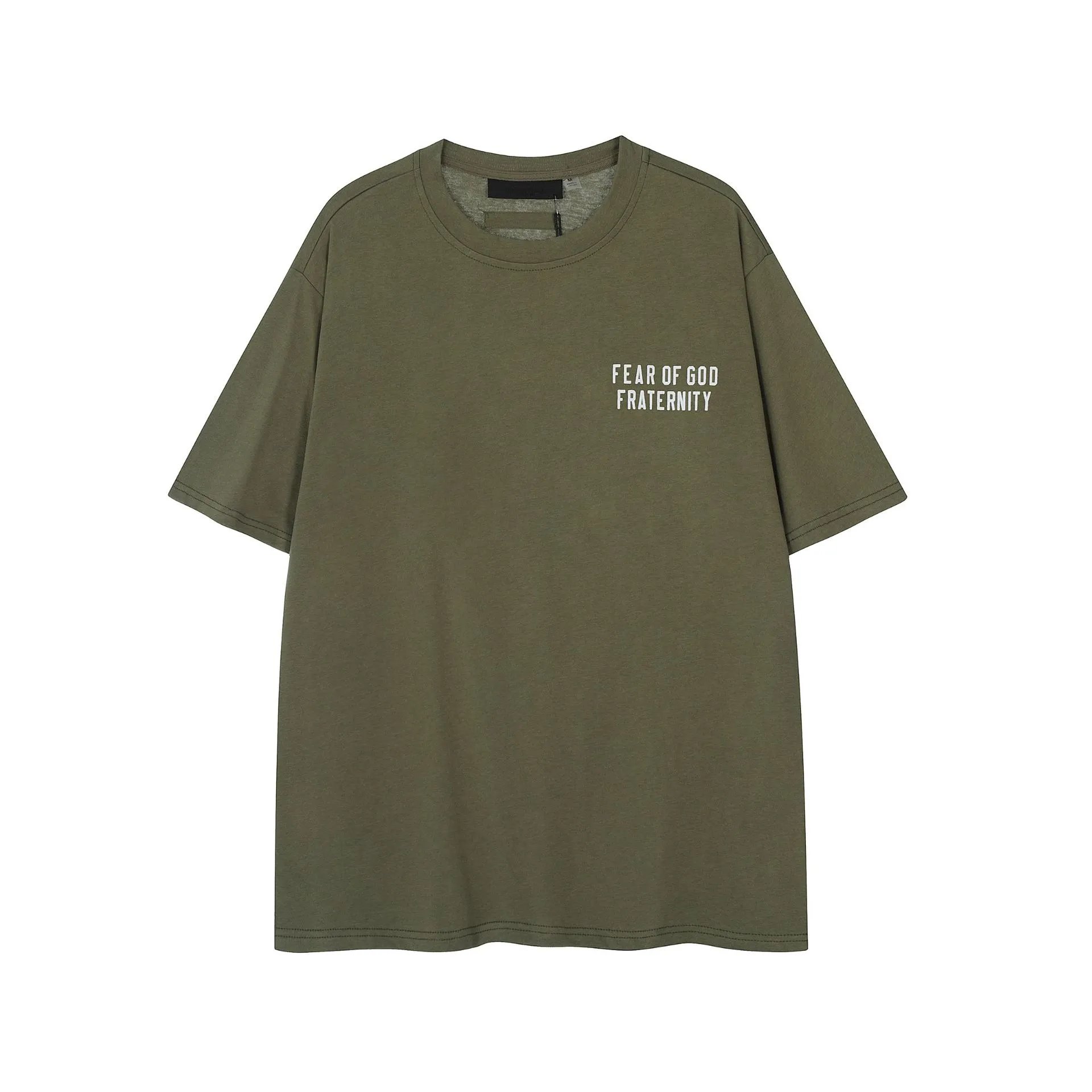 Fear of God Essentials Olive Green Logo T-Shirt and Shorts Set - 19
