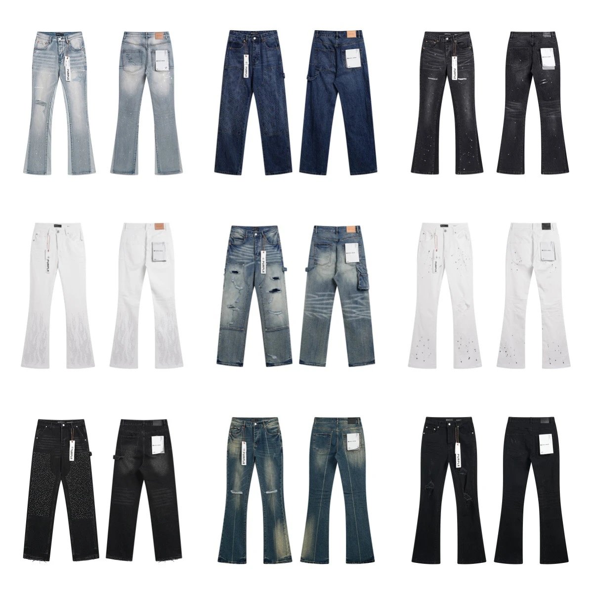 Denim Jeans Blue Whi