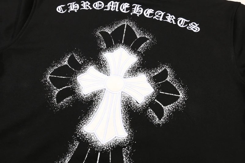 Chrome Hearts Cross Motif Knit Sweater Black with Red Embroidery - 21