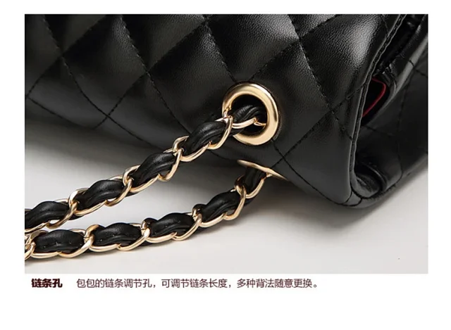 Chanel Shoulder Bags Quilted flap chain bag with interlocking CC turn-lock product detail image 31
