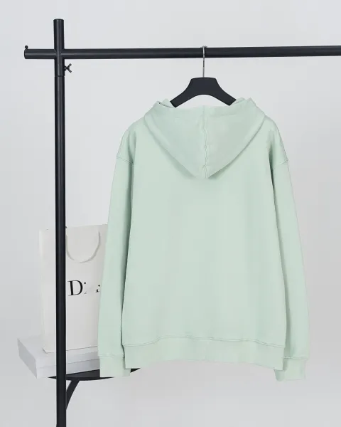 Design Minimalist Apple Logo Hoodie Gray - 12