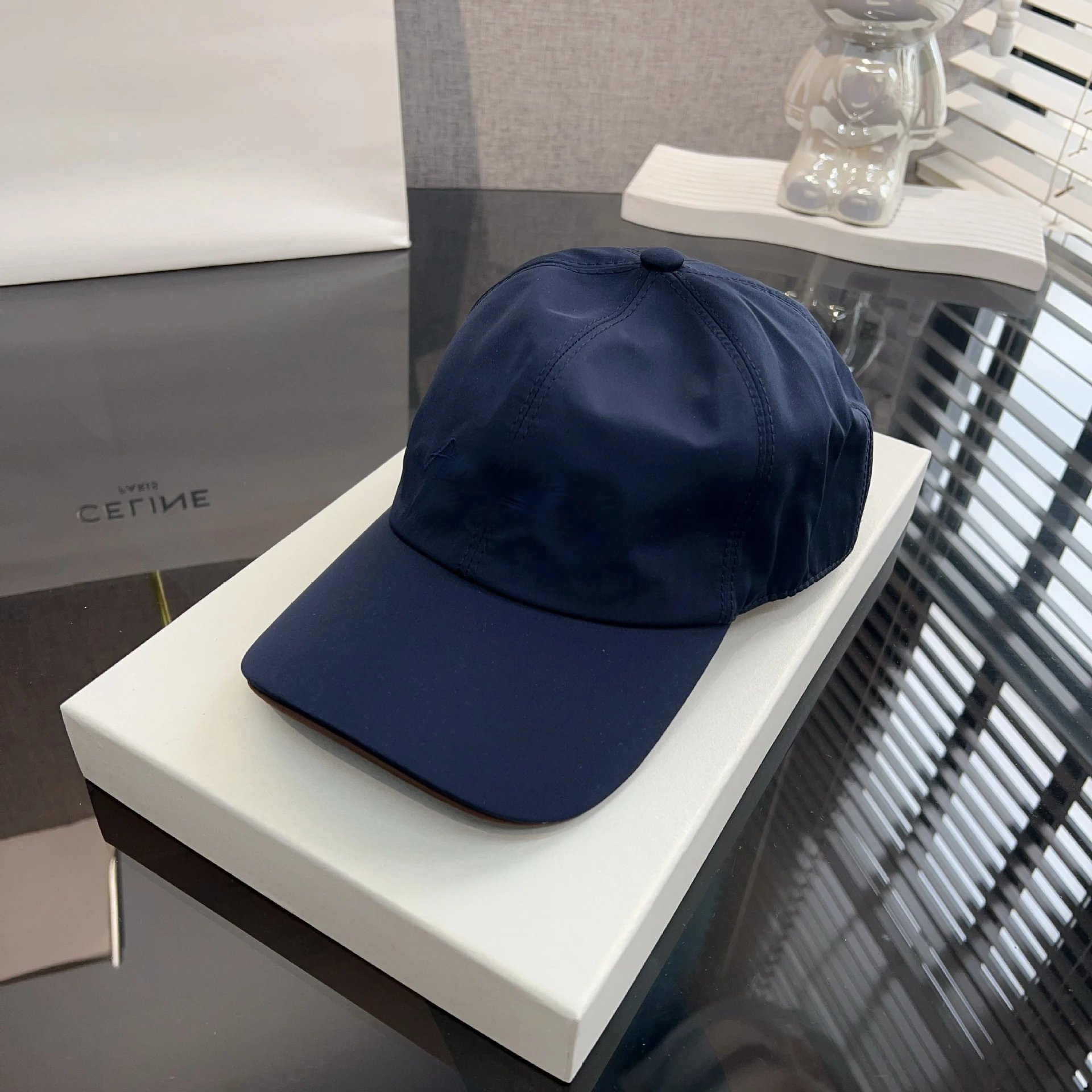 Celine White Logo-Embroidered Baseball Cap - 8