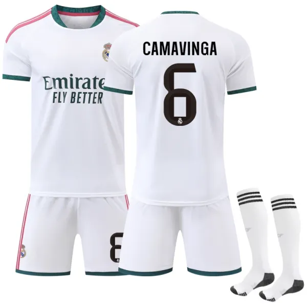 Real Madrid Bellingham #5 Home Jersey Set White - 2