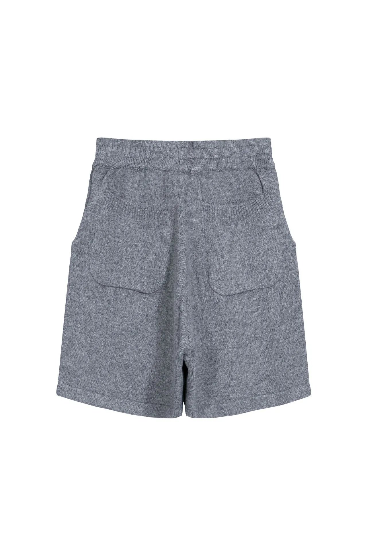 Design CB Logo Knit Shorts Black White Beige Shorts - 10