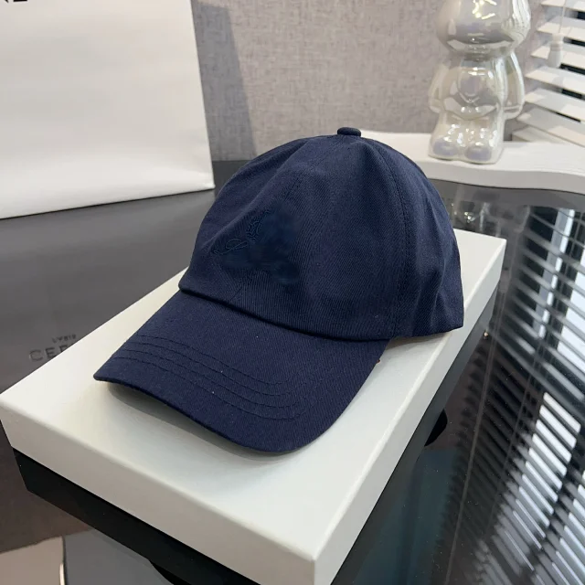 Loro Piana Hats Embroidered Cotton Baseball Cap product detail image 3