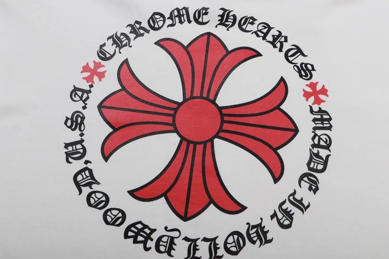 Chrome Hearts Cross Motif Knit Sweater Black with Red Embroidery - 29