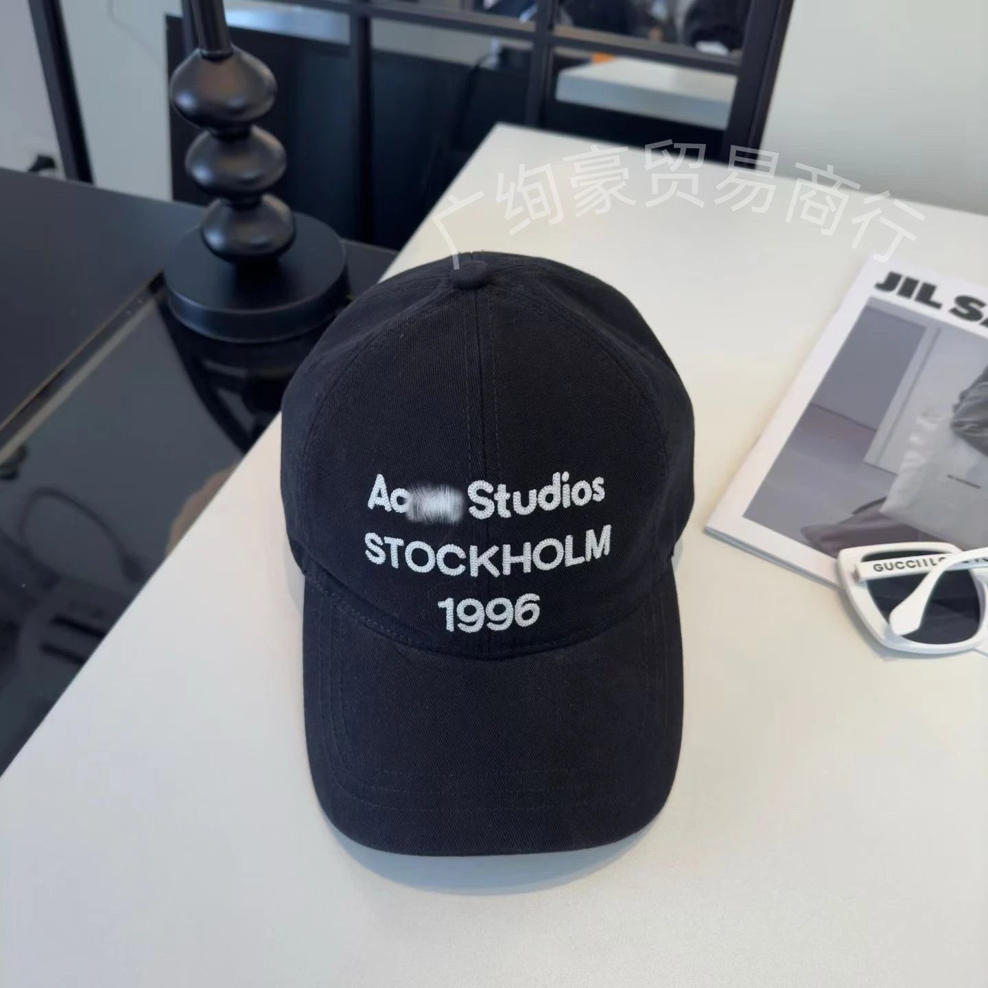 Acne Studios Stockholm 1996 Embroidered Baseball Cap Gray - 8