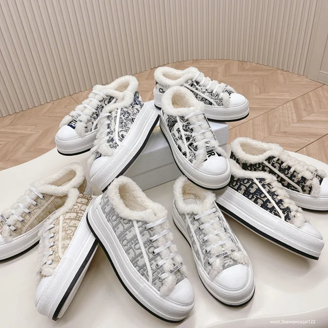 Dior Sneakers Fleece-Lined Platform Low-Top product detail image 4