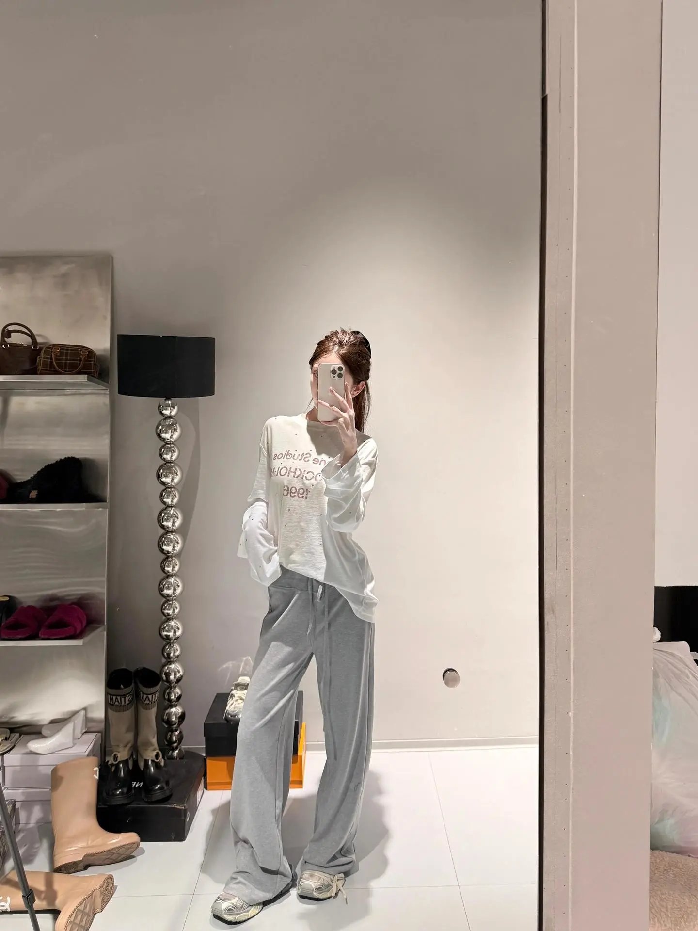 Acne Studios Heart Print T-Shirt White - 17