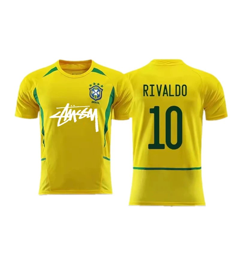CBF Brazil National Team Ronaldinho #11 Yellow Jersey - 17