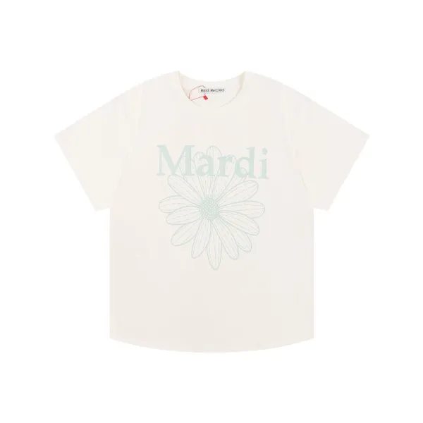 Mardi Mercredi Daisy Print T-Shirt Off-White - 1