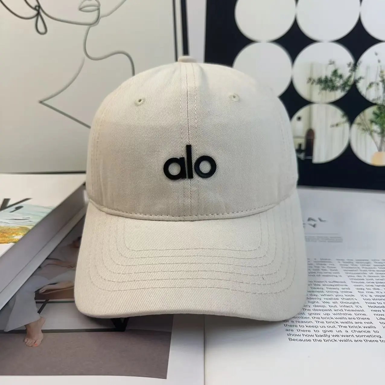 Alo Baseball Cap White - 8