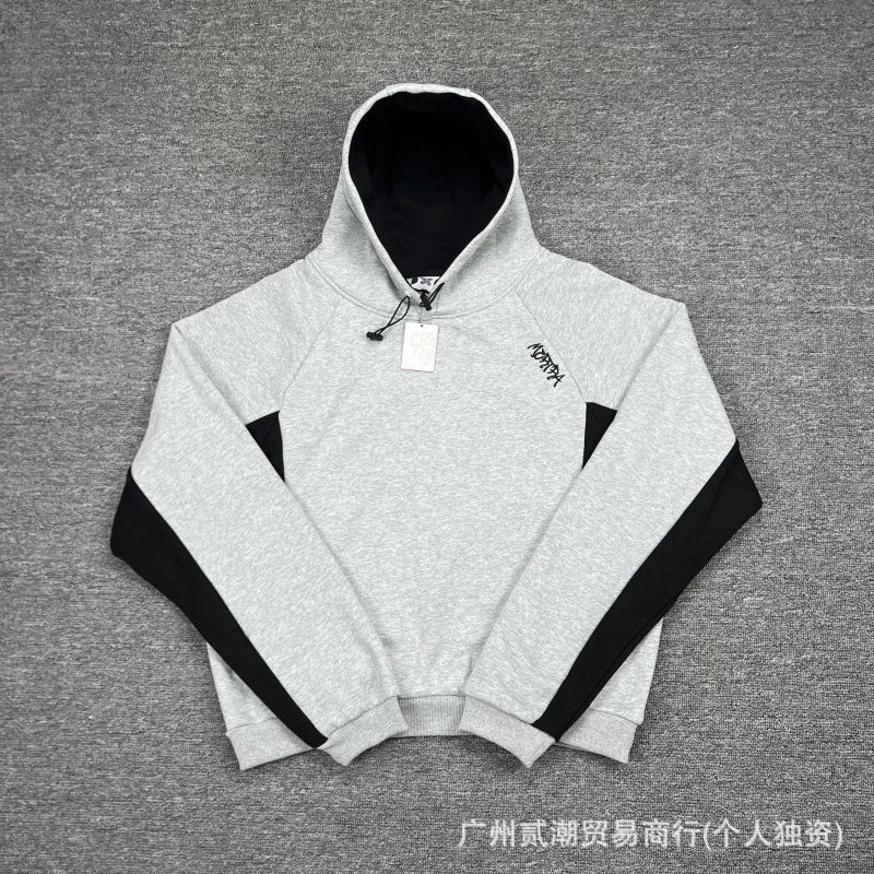 Design Color-Block Hoodie Gray / Black - 21