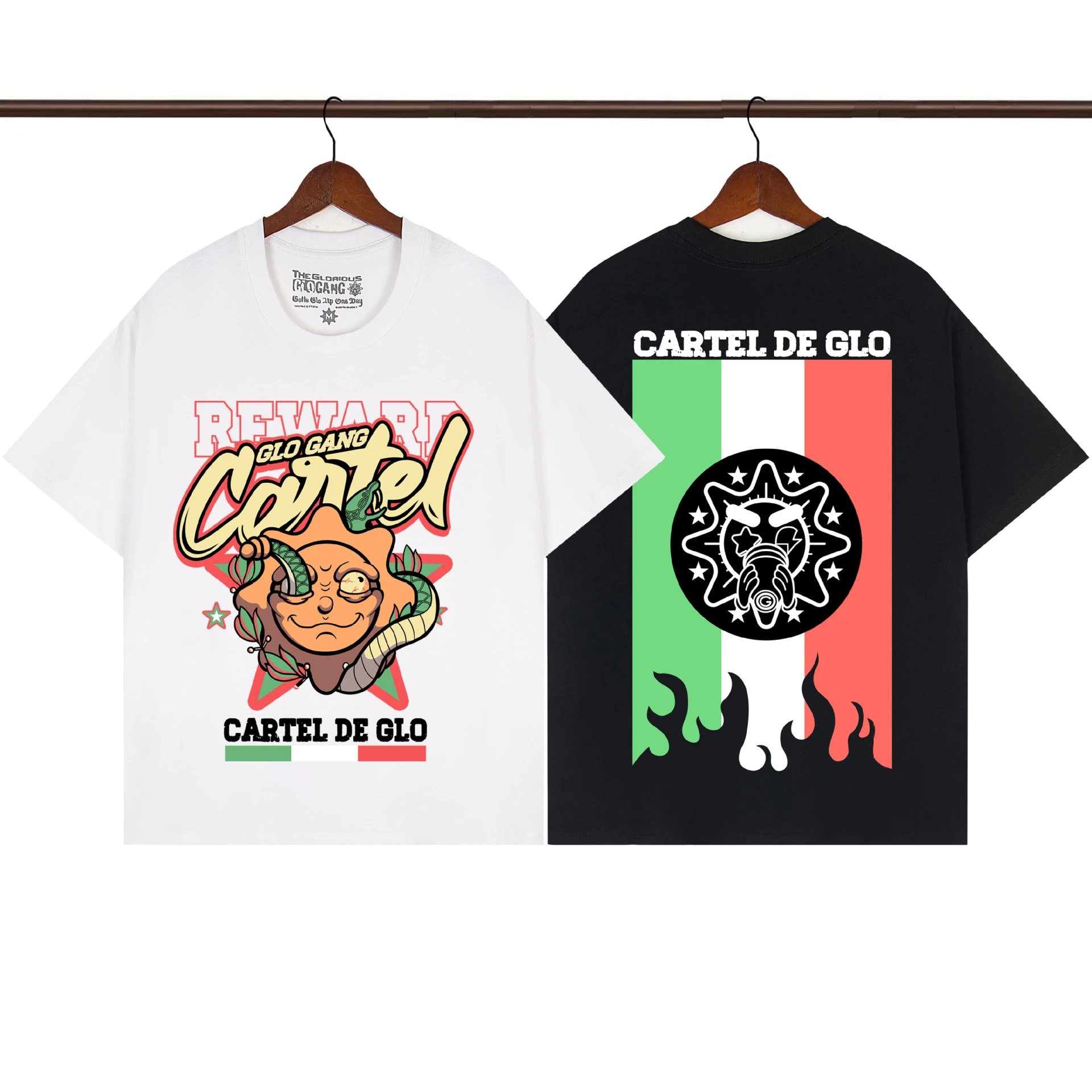 Design The Glorious Gang Skull Graphic White T-Shirt T-Shirts - 4