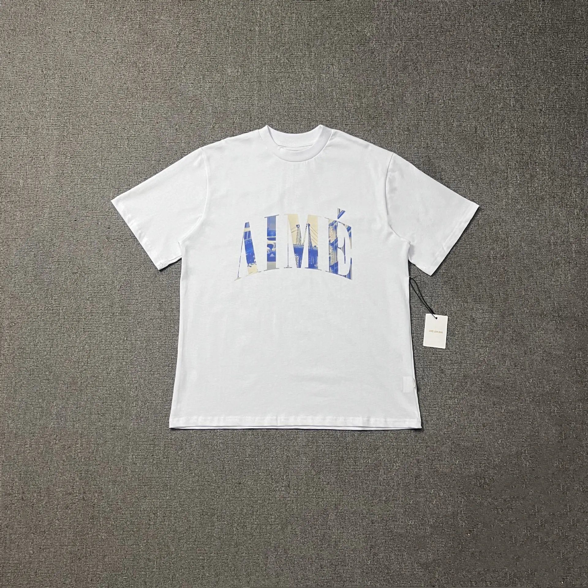 Aimé Leon Dore Apple Logo T-Shirt Black and White - 4