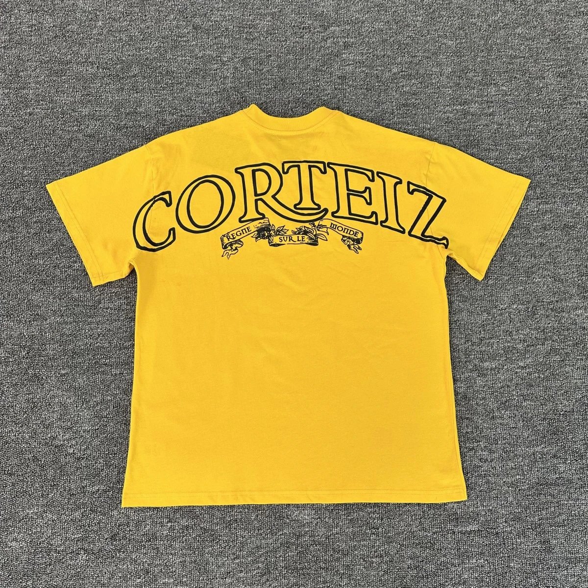 Corteiz Bold Logo Yellow T-Shirt - 9