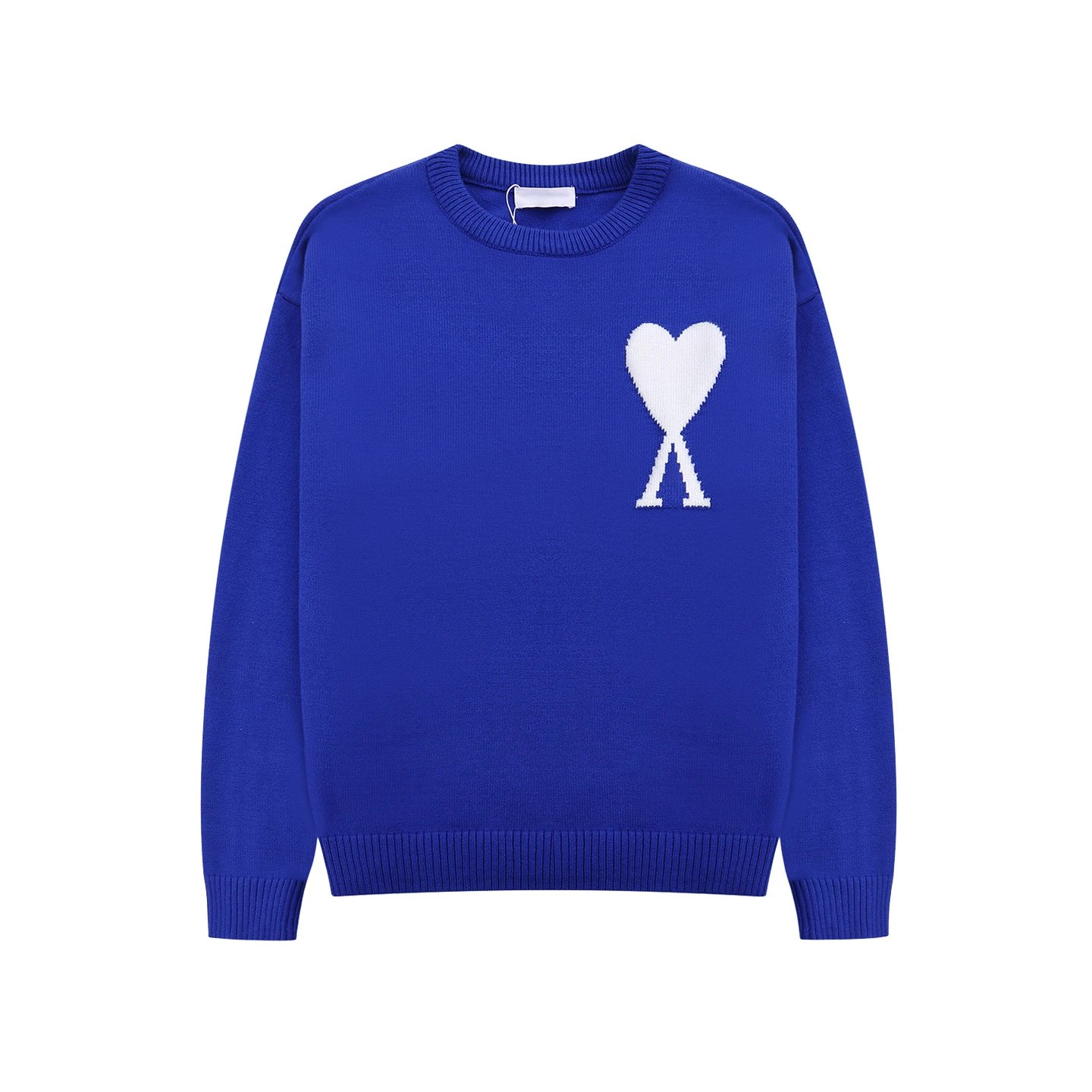 Comme des Garçons Play Heart Logo Navy Knit Sweater - 35