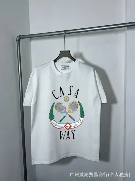 Casa Sport Tennis Crest White T-Shirt - 1