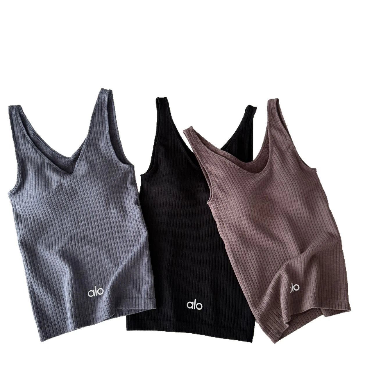 Alo Vests Ribbed Scoop-Neck Tank Top image 5