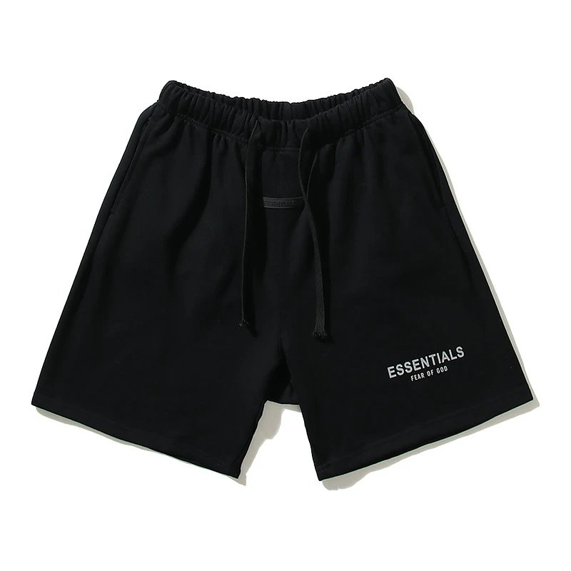 Fear of God Essentials 1977 Black Sweat Shorts - 5