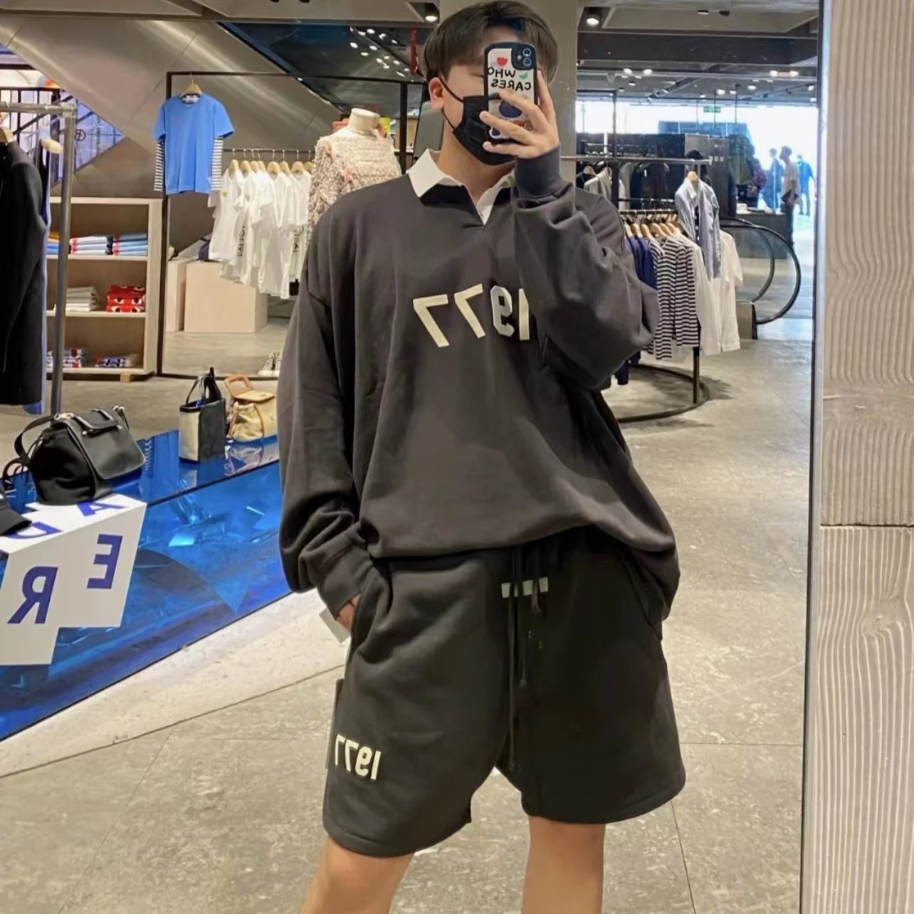 Fear of God Essentials 1977 Black Sweat Shorts - 20