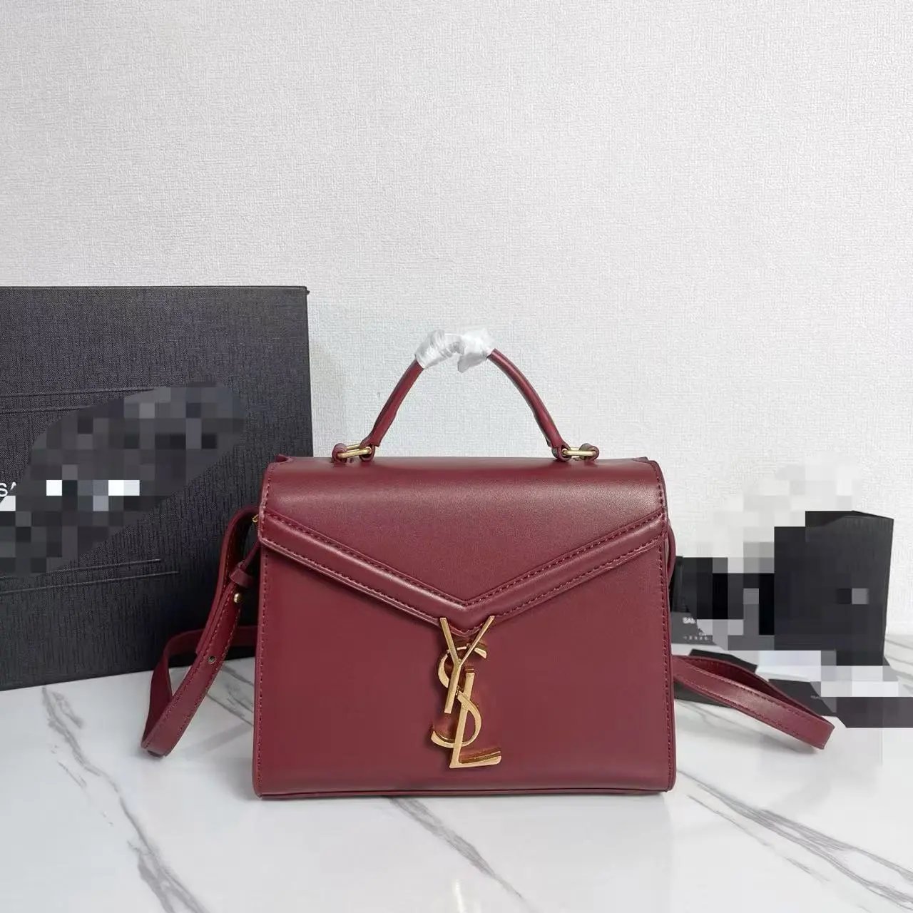 Saint Laurent Monogramme Black Leather Shoulder Bag - 3