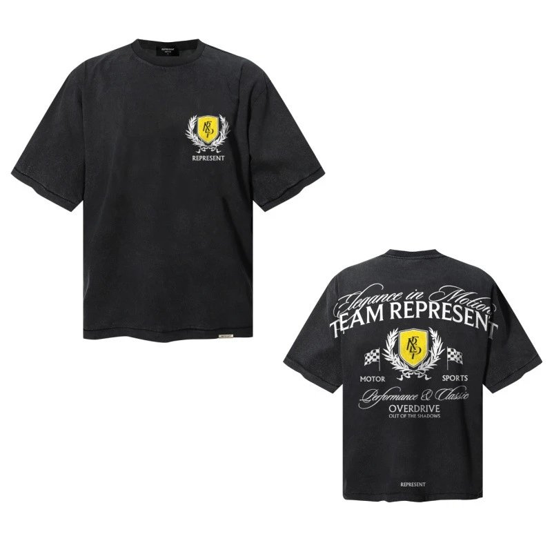 Represent Elegance in Motion T-Shirt Black - 34
