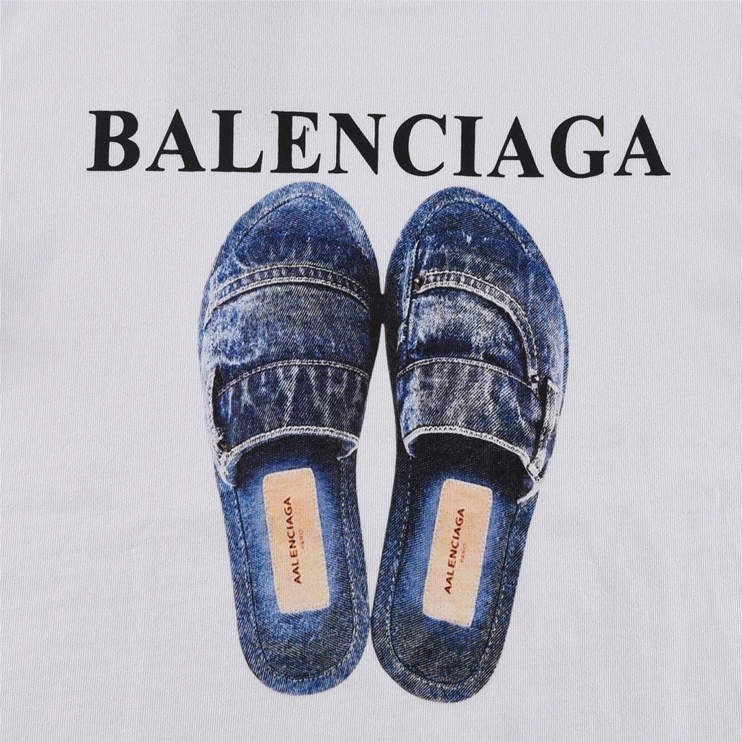 Balenciaga Provocative Text Print White T-Shirt - 6