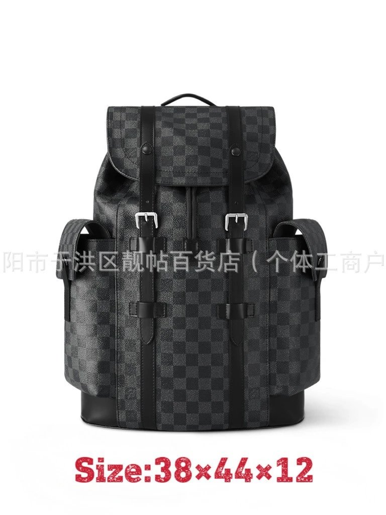 Design Utility Backpack Black Textured Leather - 3