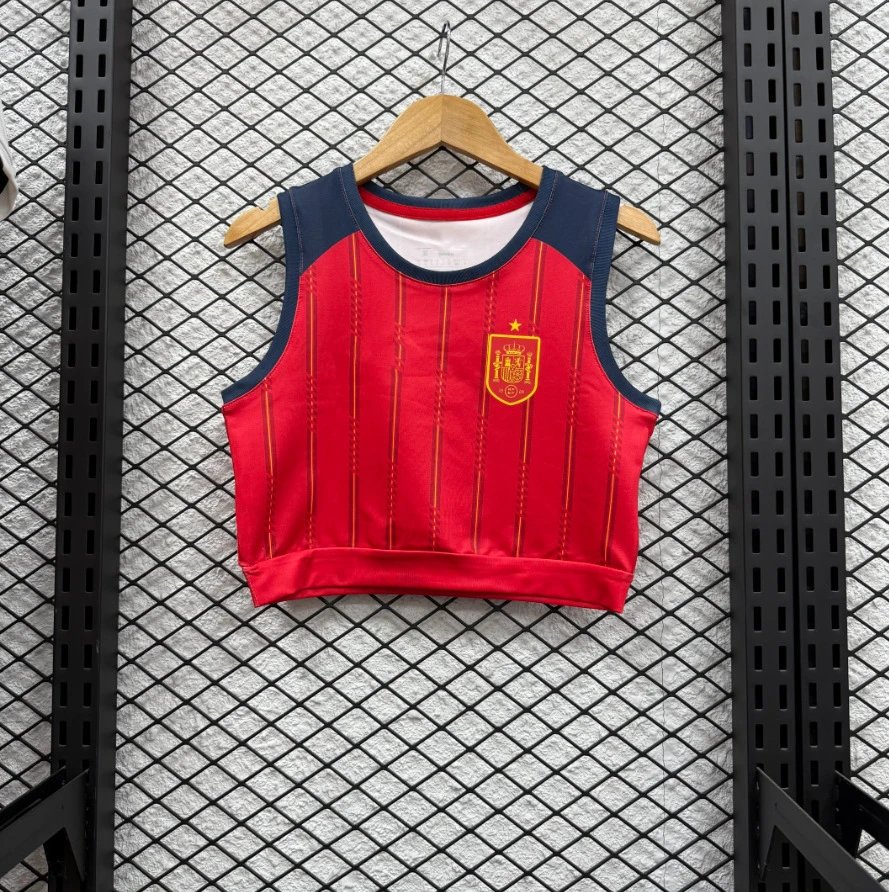 AC Milan Club América x Caliente.mx Crop Top Yellow / Black / Red / Blue Vest-Top Vest Top - 22
