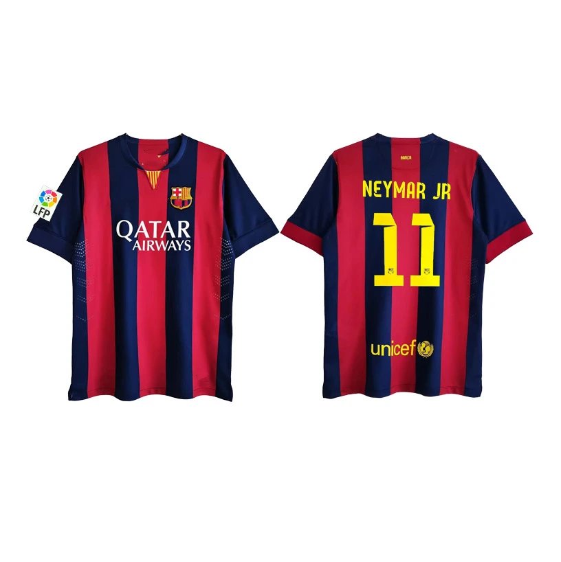FC Barcelona Neymar Jr #11 Home Jersey Red and Navy - 1
