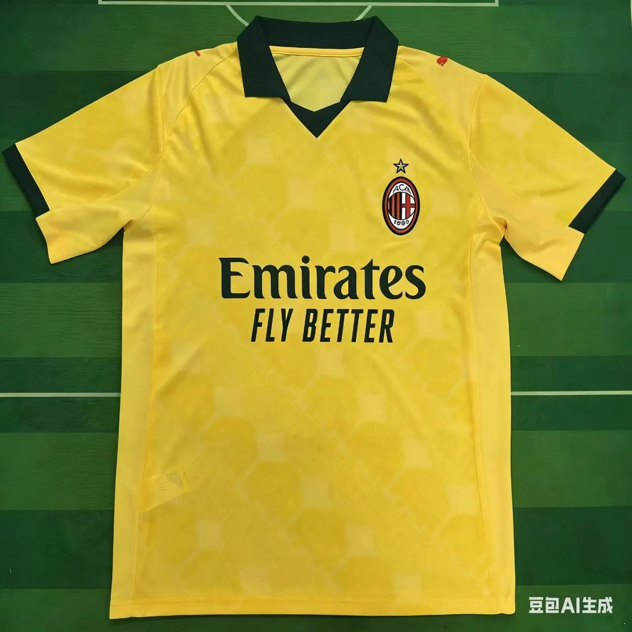 Olympique de Marseille Third Jersey Black and Sky Blue - 13