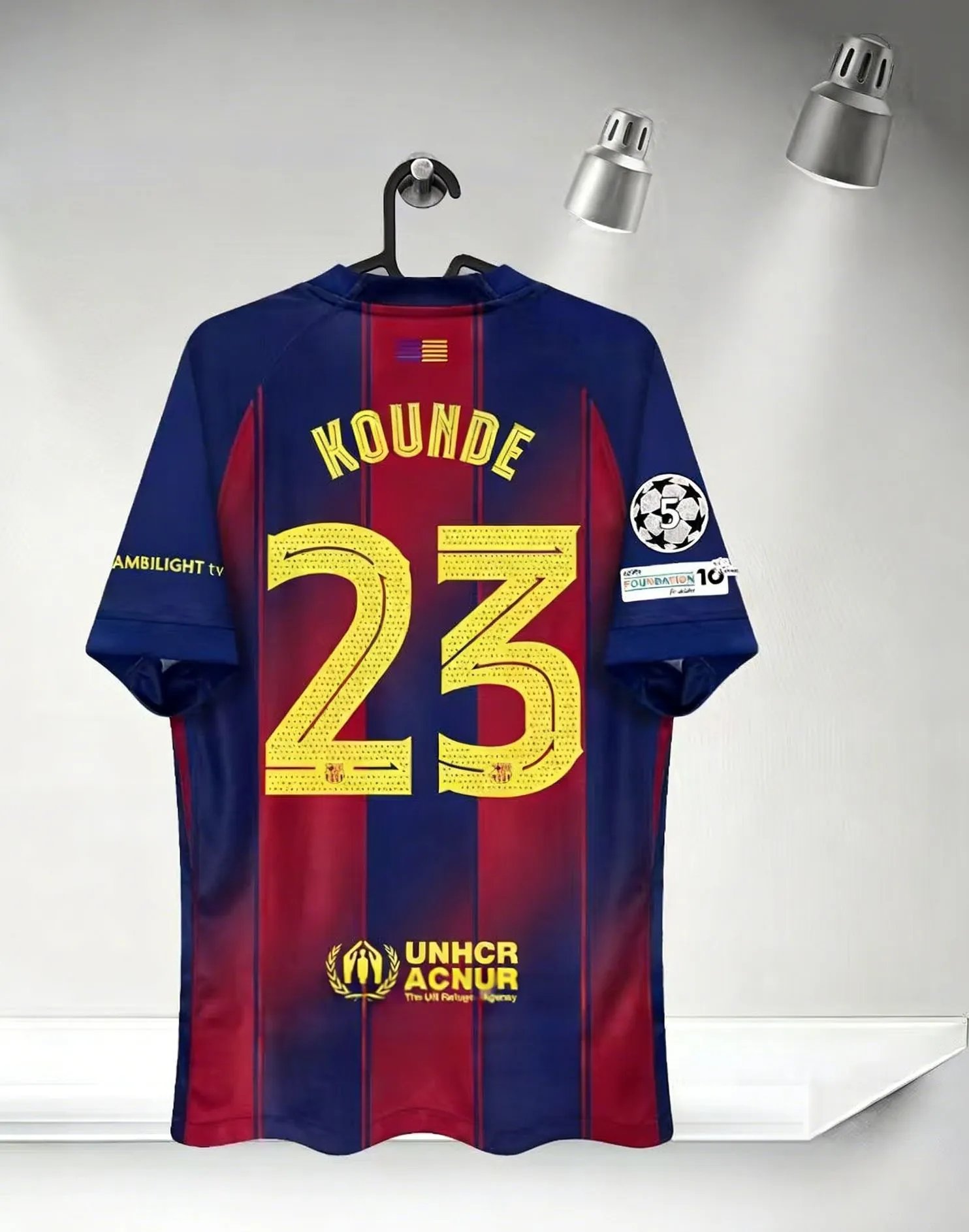 FC Barcelona Gavi #6 Home Jersey Red-Blue Gradient - 5