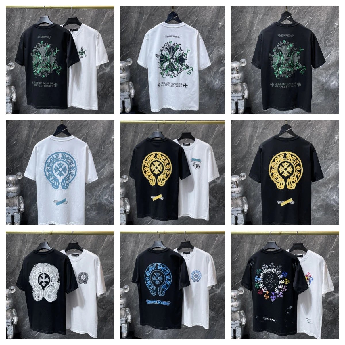 Chrome Hearts Rope Logo Black T-Shirt - 3