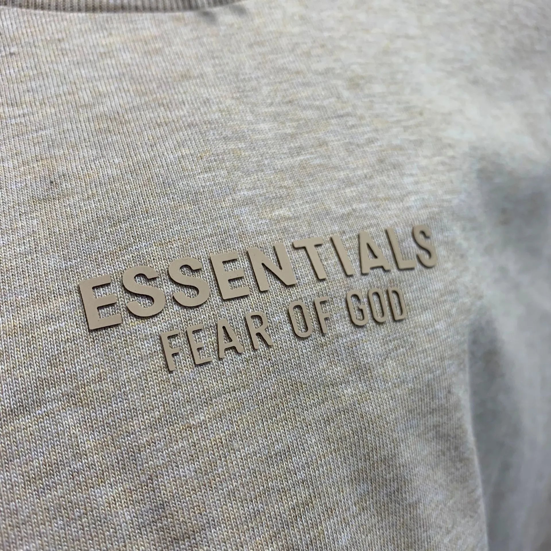 Fear of God Essentials Logo T-Shirt Beige T-Shirt - 48