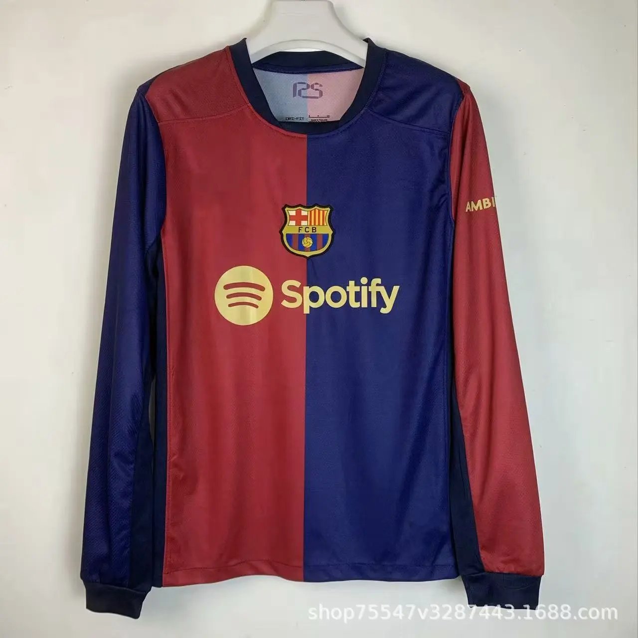 Real Madrid Training Jersey Navy with Emirates Sponsorship Long-Sleeve - 25