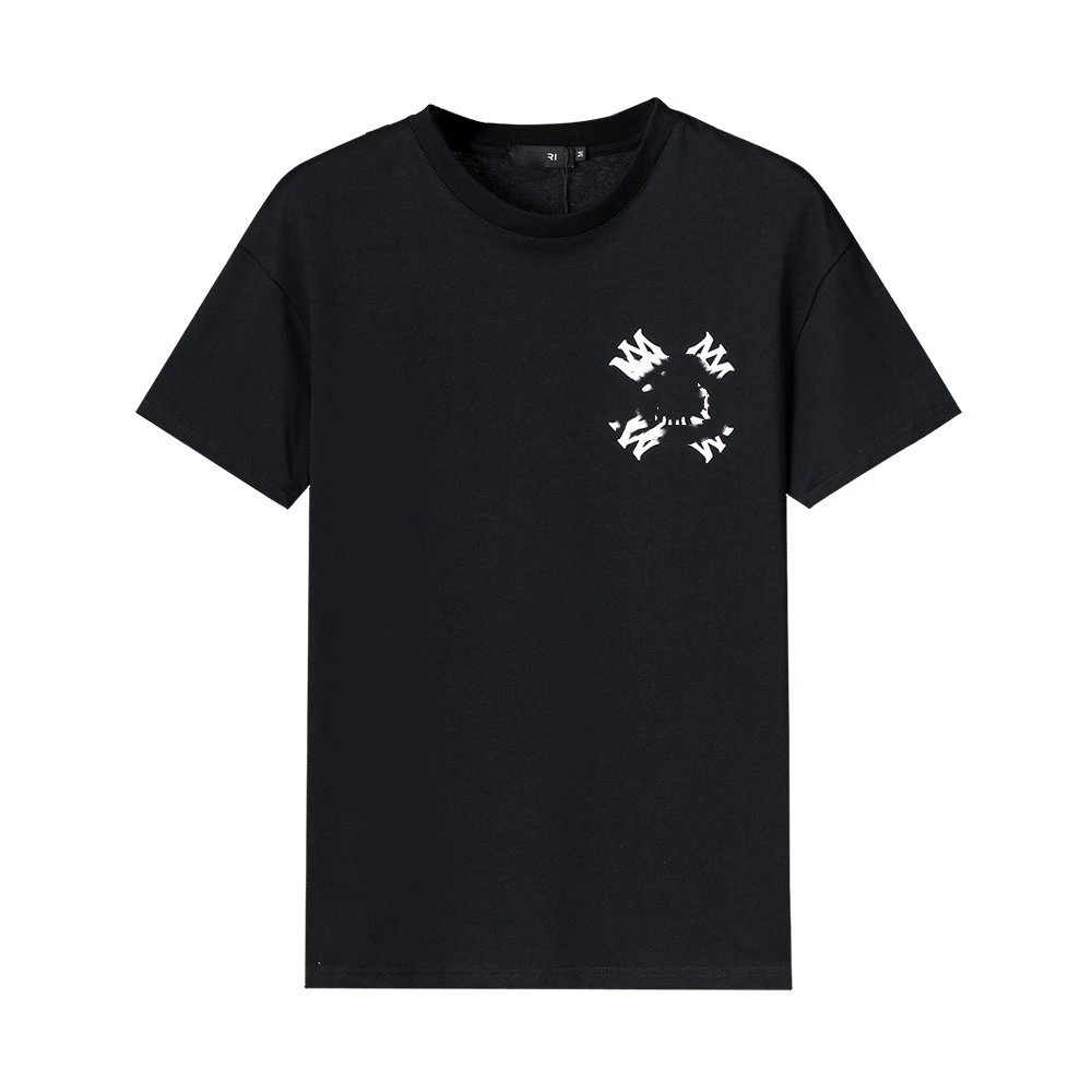 Balmain Monogram Print Black T-Shirt - 4