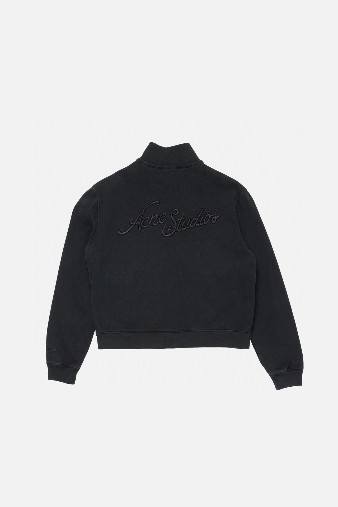 Acne Studios Logo-Embroidered Zip-Up Jacket Navy Outerwear Jacket - 16