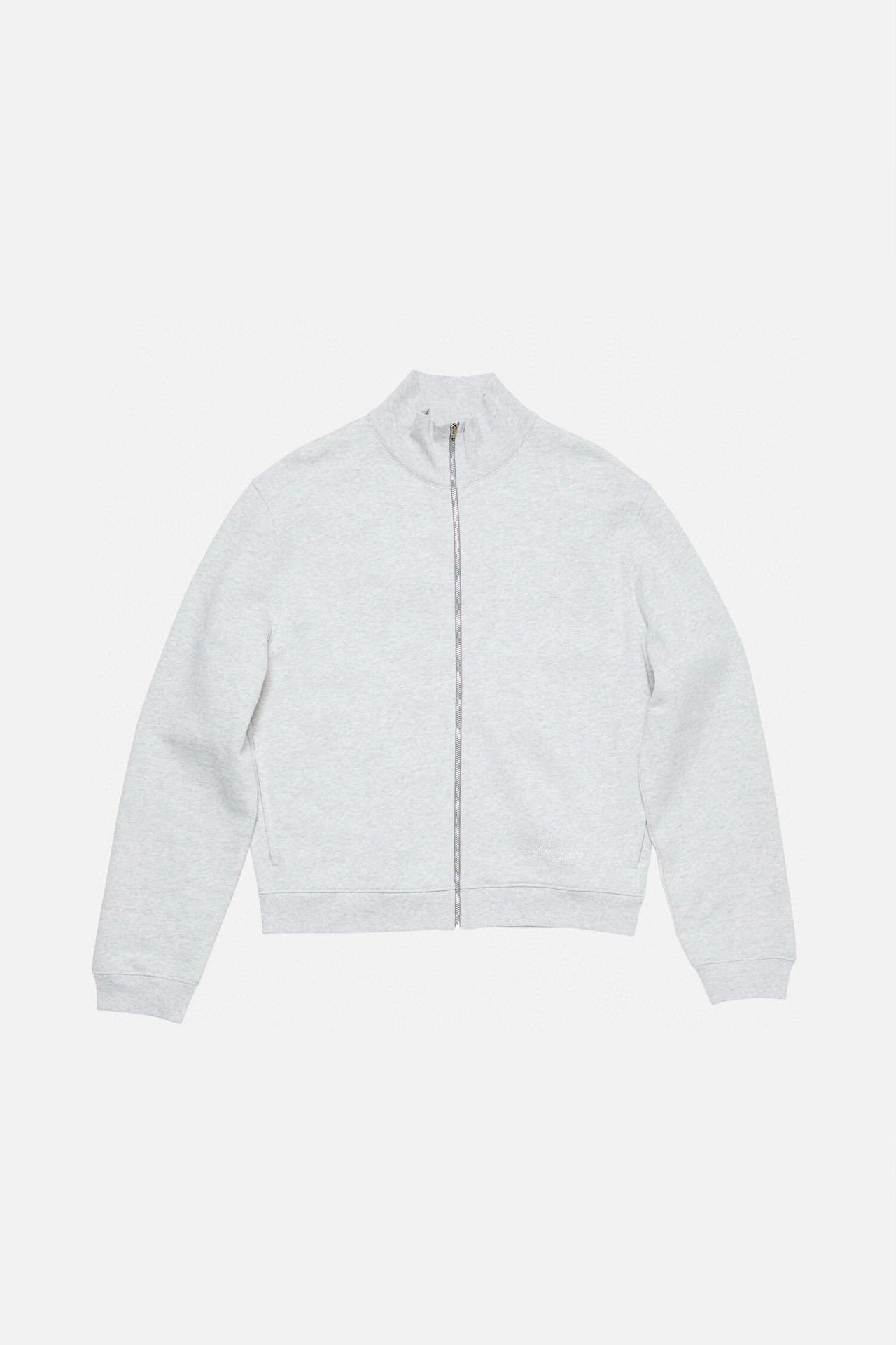 Acne Studios Logo-Embroidered Zip-Up Jacket Navy Outerwear Jacket - 24