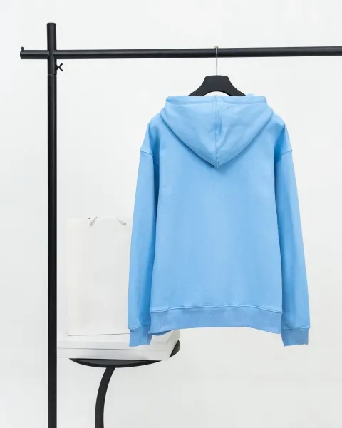 Design Minimalist Apple Logo Hoodie Gray - 18