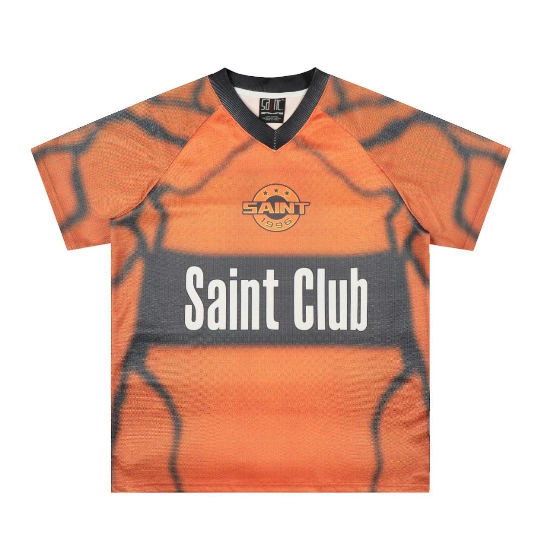 Design Saint FC Yellow Green V-Neck Jersey - 33
