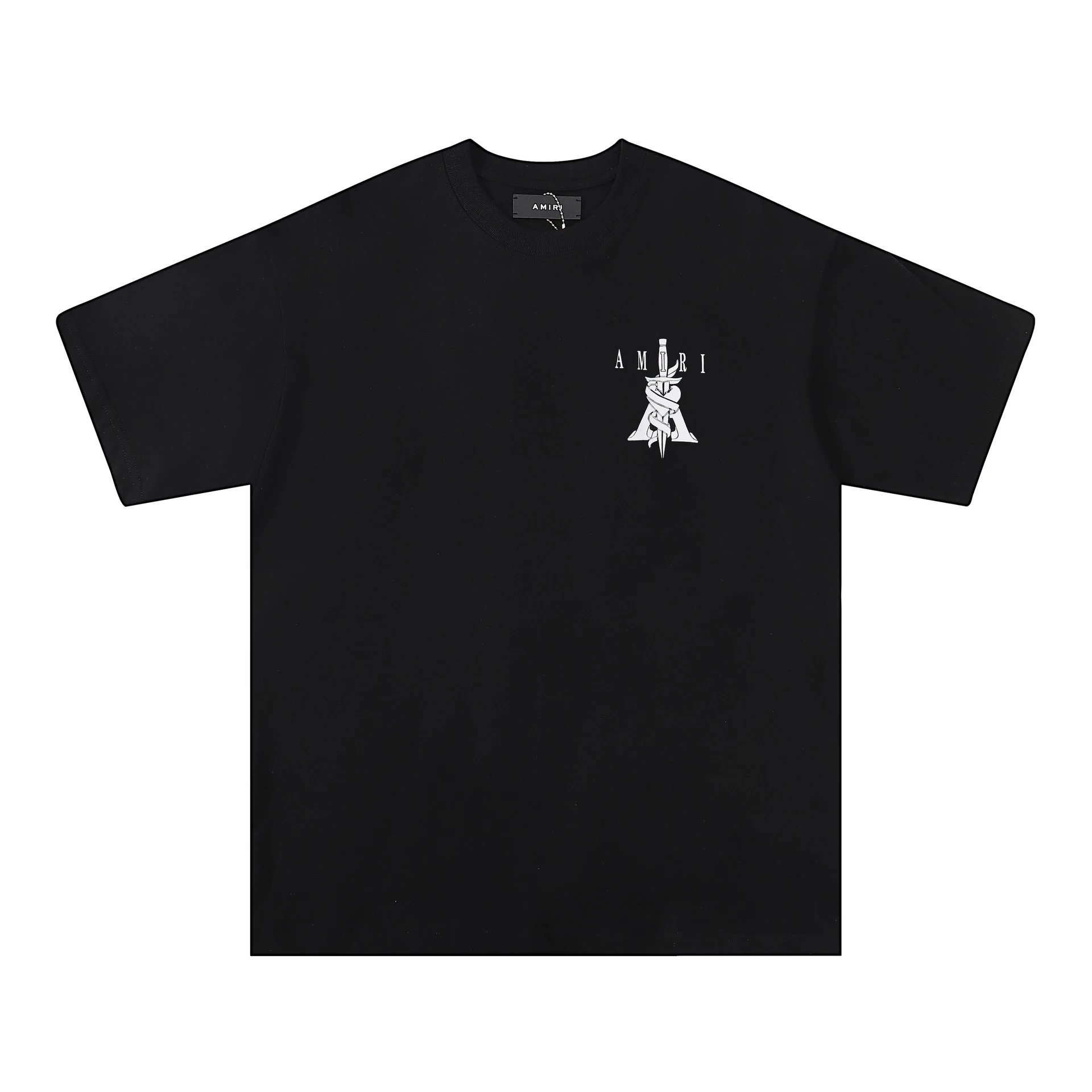 Amiri Paint Splatter Logo Black T-Shirt - 5